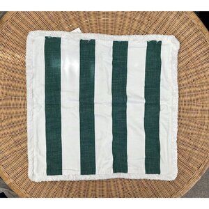 NEW Serena & Lily Perennials Harbor Stripe Pillow Cover (24” SQ)-Botanical Green